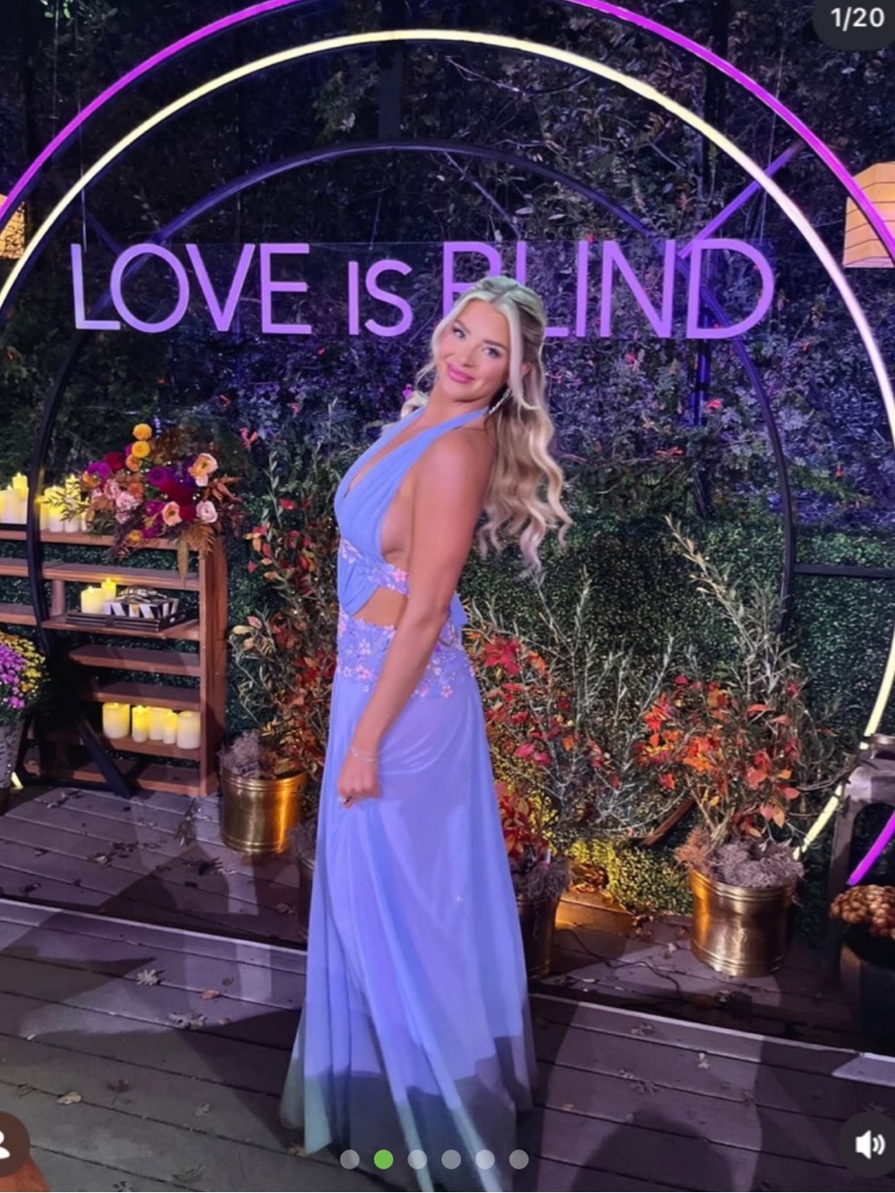 Ema Savahl ENGLISH GARDEN HALTER GOWN - Picture 2 of 6